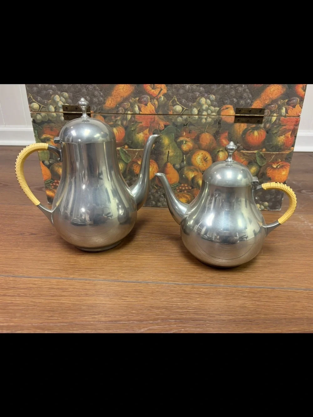 Pewter Coffee and Tea Pot Set